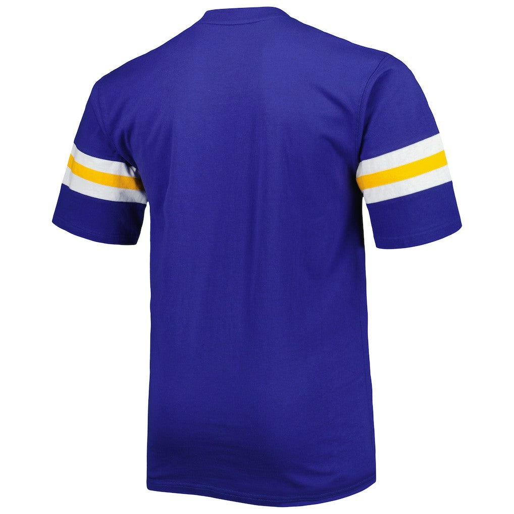 Los Angeles Rams Big & Tall Arm Stripe T-Shirt - Royal T-shirts