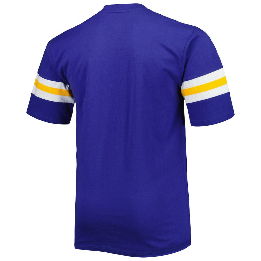 Los Angeles Rams Big & Tall Arm Stripe T-Shirt - Royal T-shirts