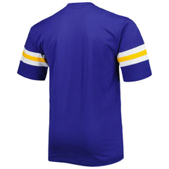 Los Angeles Rams Big & Tall Arm Stripe T-Shirt - Royal T-shirts