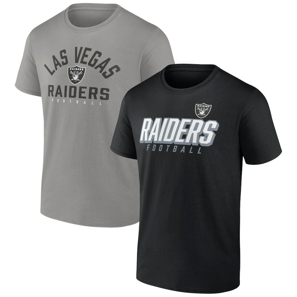 Las Vegas Raiders Player Pack T-Shirt Combo Set - Black/Silver T-shirts