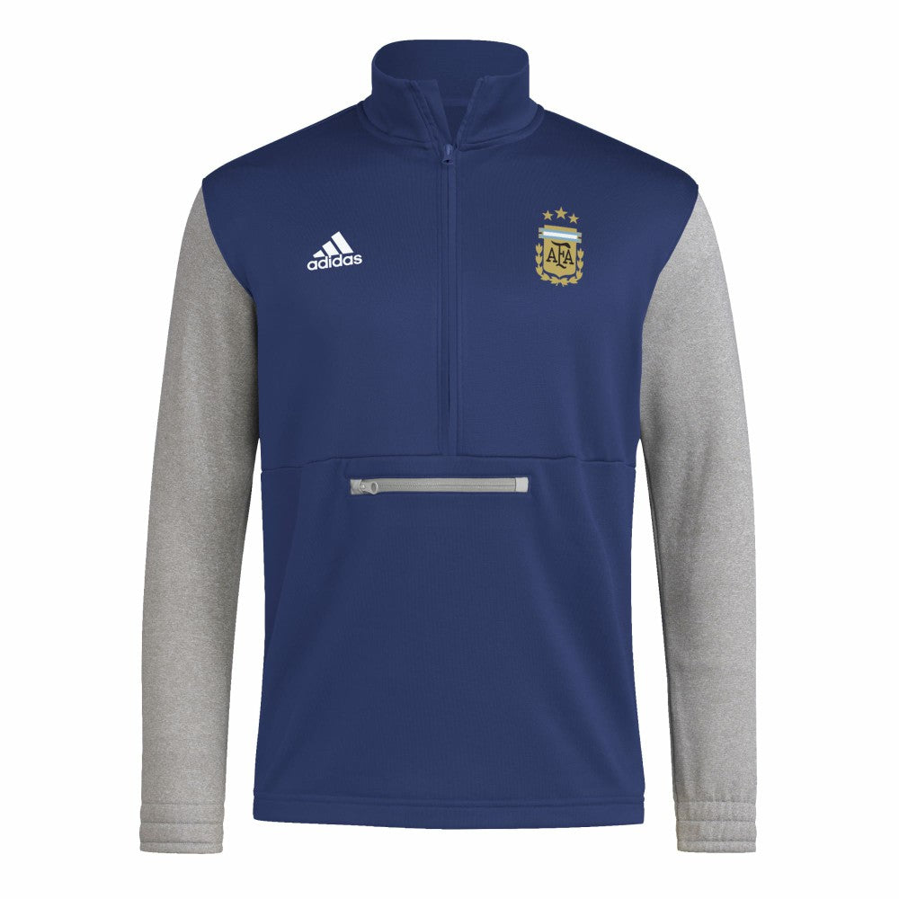 Argentina National Team Crest Long Sleeve Half-Zip Top Navy - Adidas sale