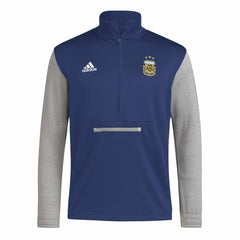 Argentina National Team Crest Long Sleeve Half-Zip Top Navy - Adidas sale