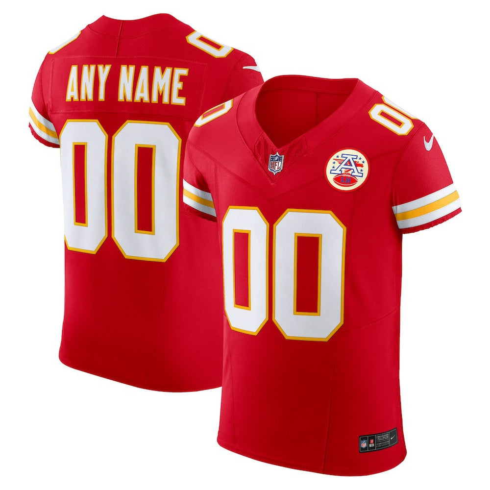 Kansas City Chiefs Vapor F.U.S.E. Elite Custom Jersey - Red Jerseys