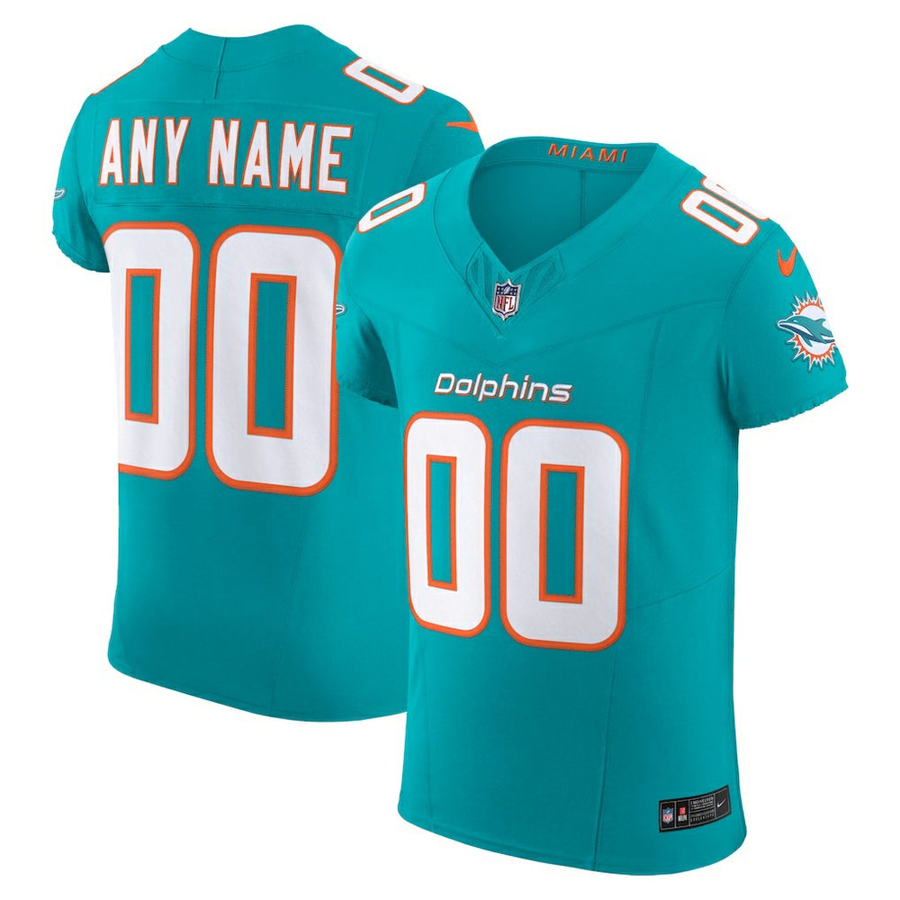 Miami Dolphins Vapor F.U.S.E. Elite Custom Jersey - Aqua Jerseys