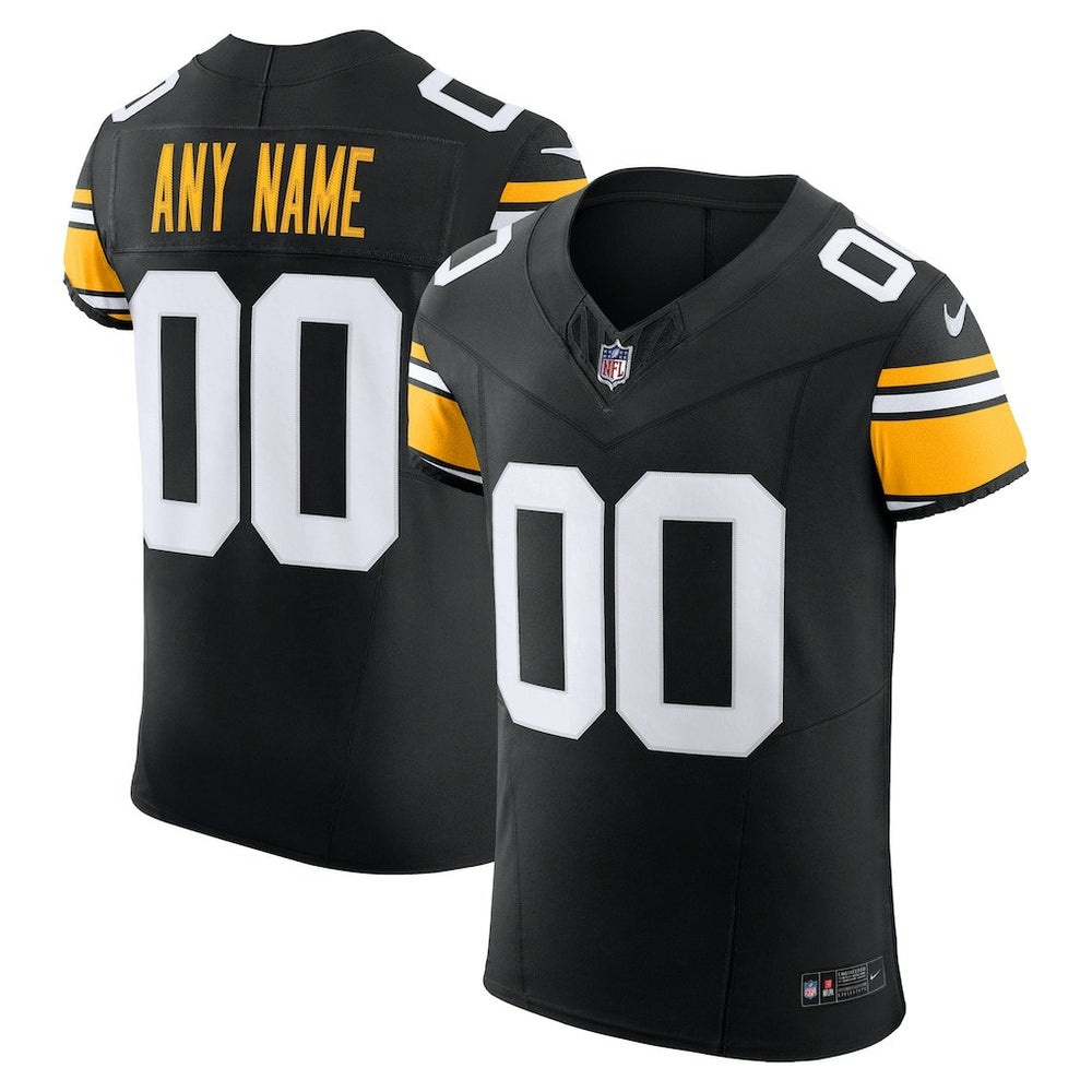 Pittsburgh Steelers Vapor F.U.S.E. Elite Custom Jersey - Black Jerseys