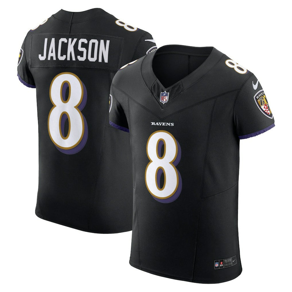 Lamar Jackson Baltimore Ravens Alternate Vapor F.U.S.E. Elite Jersey - Black Jerseys
