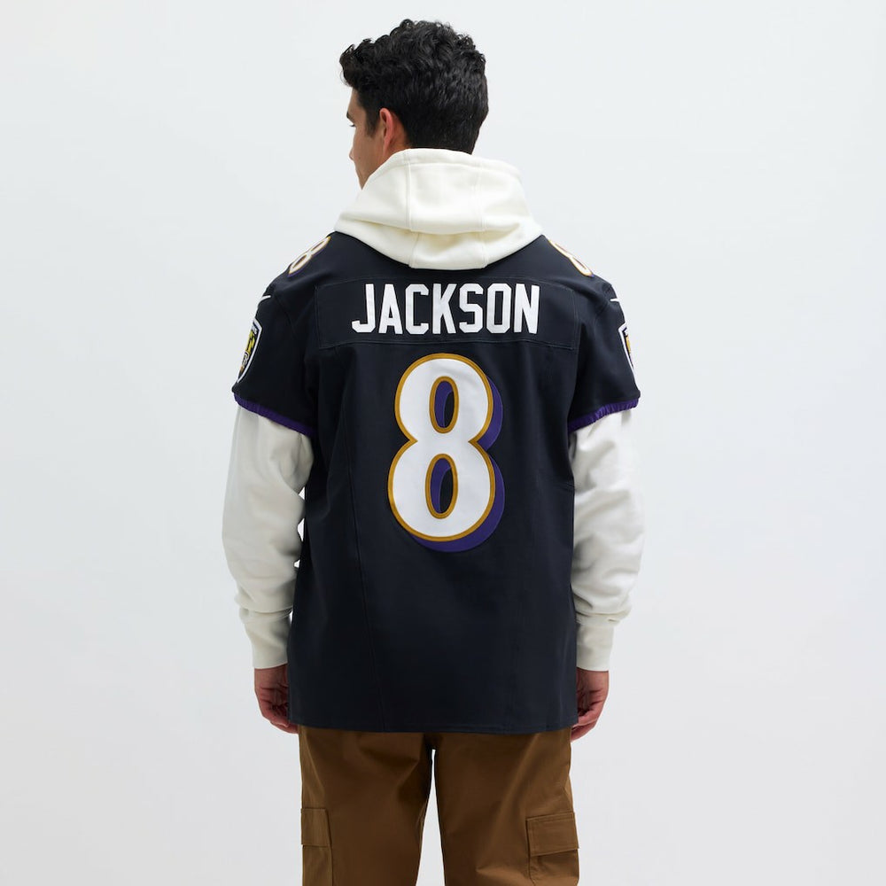Lamar Jackson Baltimore Ravens Alternate Vapor F.U.S.E. Elite Jersey - Black Jerseys