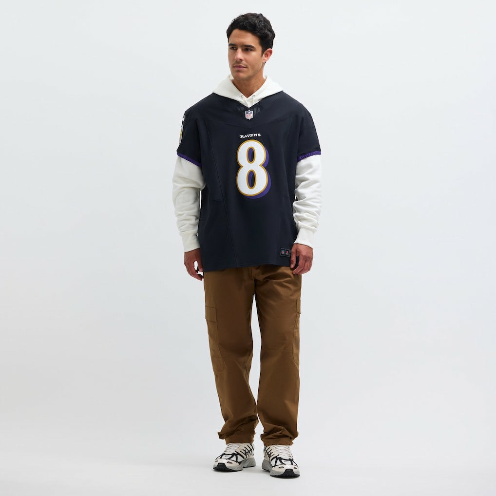 Lamar Jackson Baltimore Ravens Alternate Vapor F.U.S.E. Elite Jersey - Black Jerseys