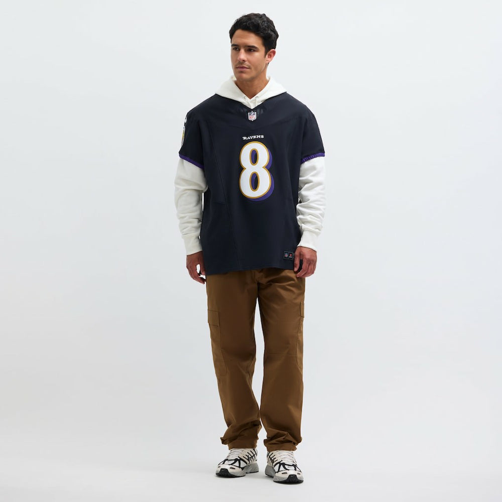Lamar Jackson Baltimore Ravens Alternate Vapor F.U.S.E. Elite Jersey - Black Jerseys