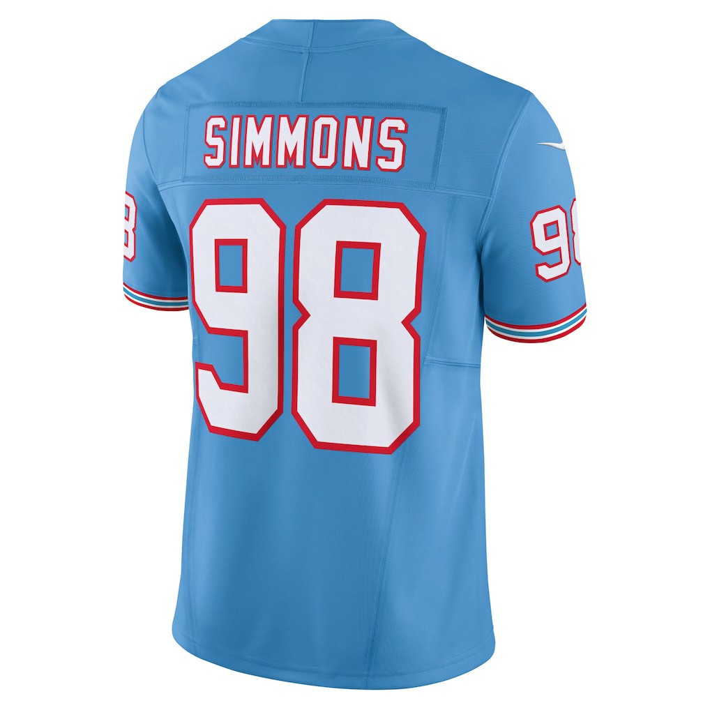 Jeffery Simmons Tennessee Titans Vapor F.U.S.E. Limited Jersey - Light Blue Jerseys