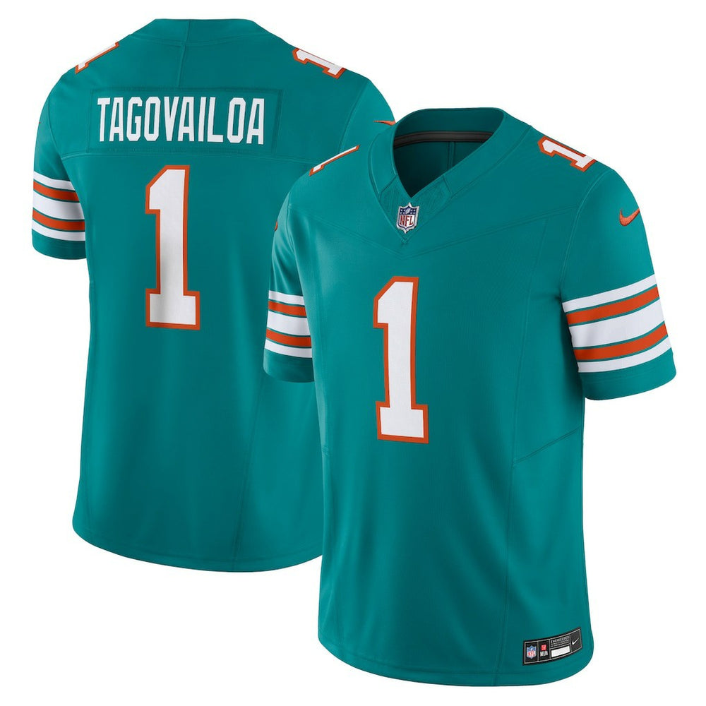 Tua Tagovailoa Miami Dolphins Vapor F.U.S.E. Limited Jersey - Aqua Jerseys