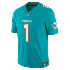 Tua Tagovailoa Miami Dolphins Vapor F.U.S.E. Limited Jersey - Aqua Jerseys