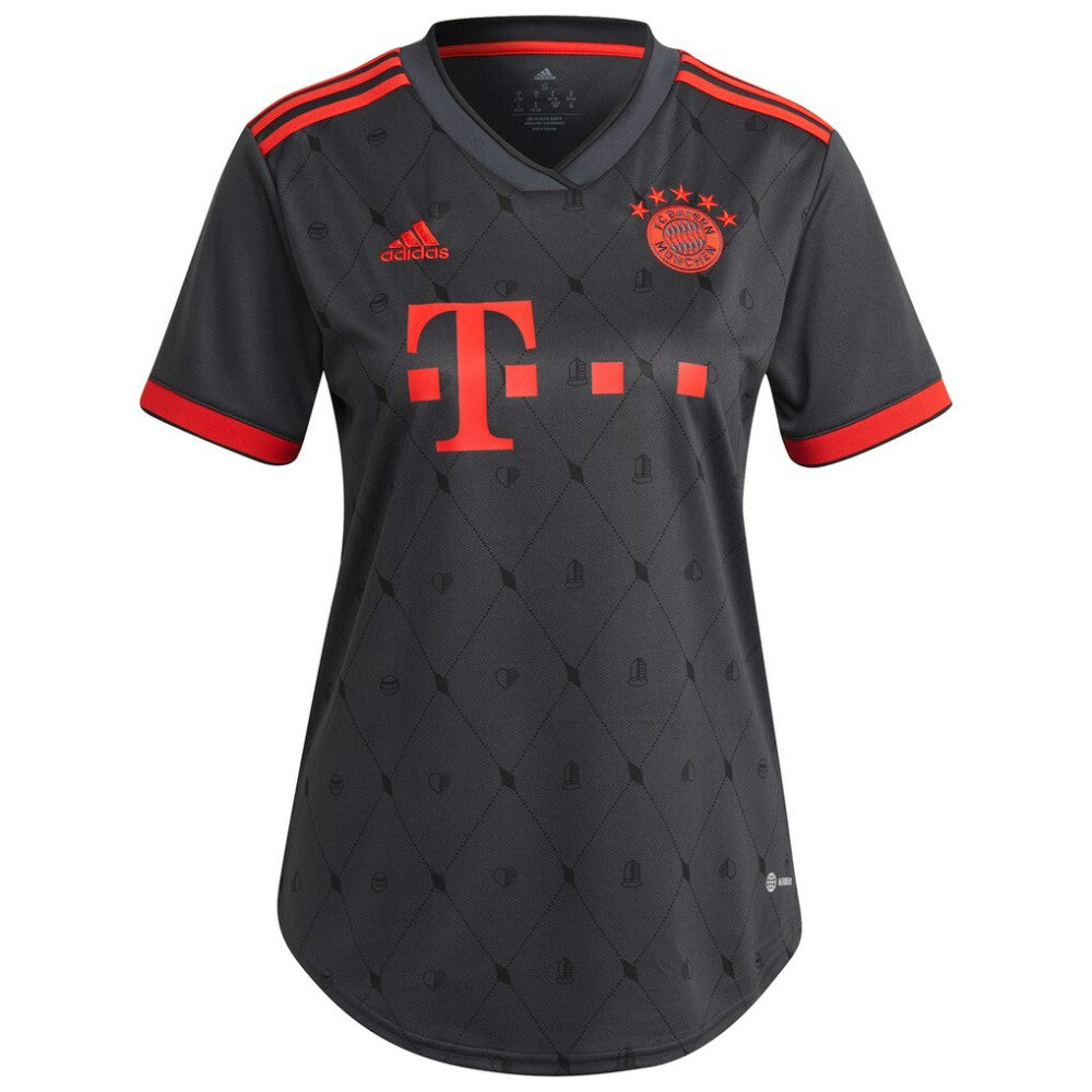 Leroy Sané Bayern Munich Women's 2022/23 Third Replica Player Jersey Charcoal - Adidas discount