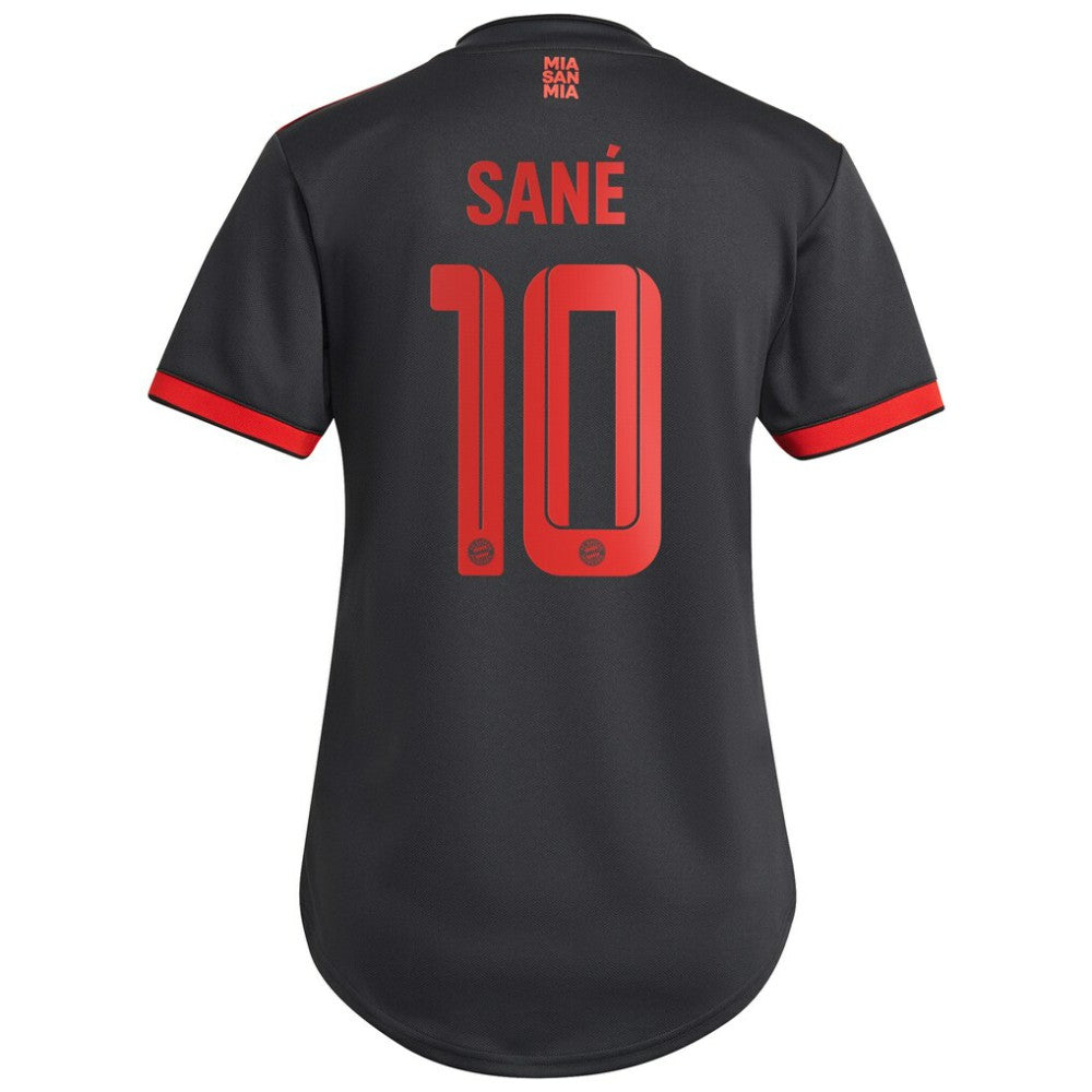 Leroy Sané Bayern Munich Women's 2022/23 Third Replica Player Jersey Charcoal - Adidas discount