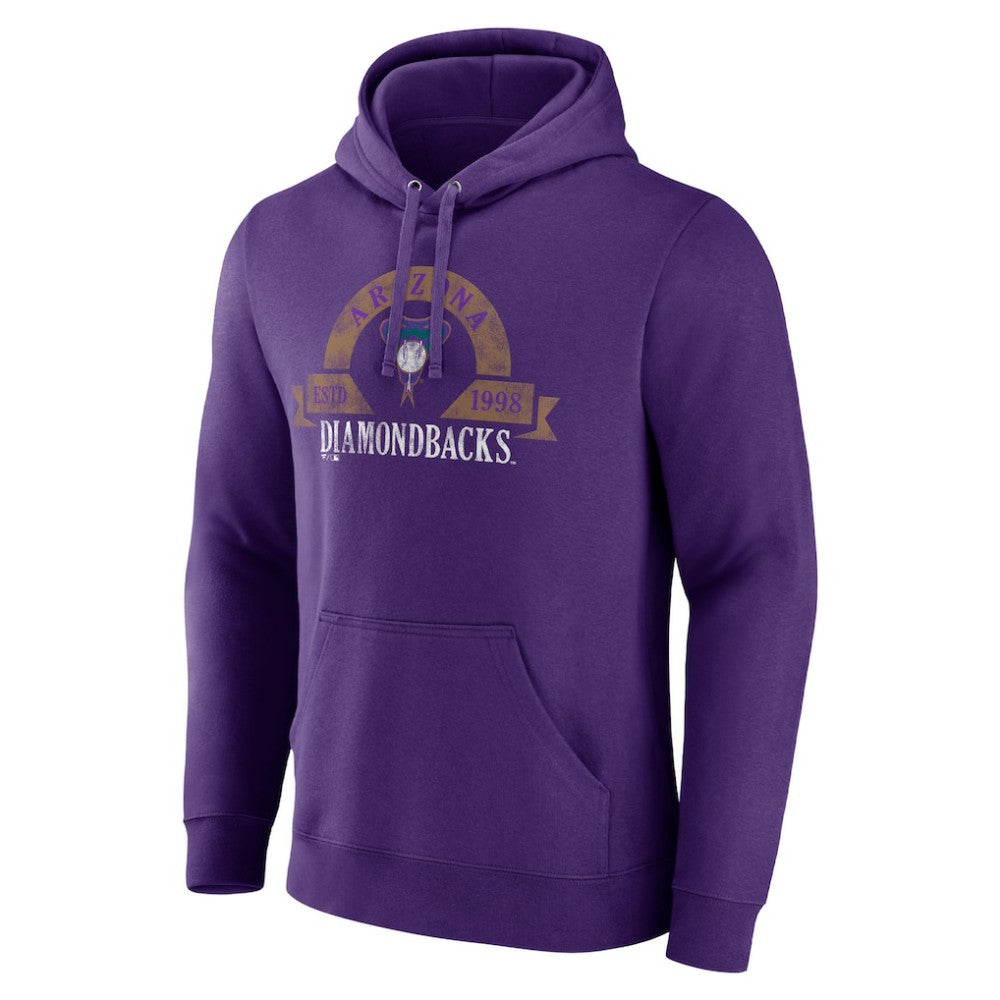 Arizona Diamondbacks Majestic Utility Pullover Hoodie - Purple Hoodies