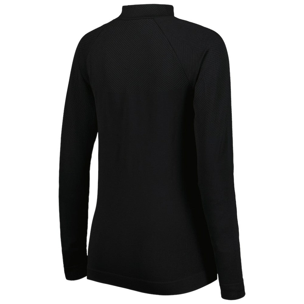 Houston Astros Levelwear Women's Verse Asymmetrical Raglan Tri-Blend Quarter-Zip Jacket - Black Jackets