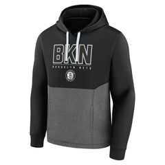 Brooklyn Nets Successful Tri-Blend Pullover Hoodie Black - Fanatics