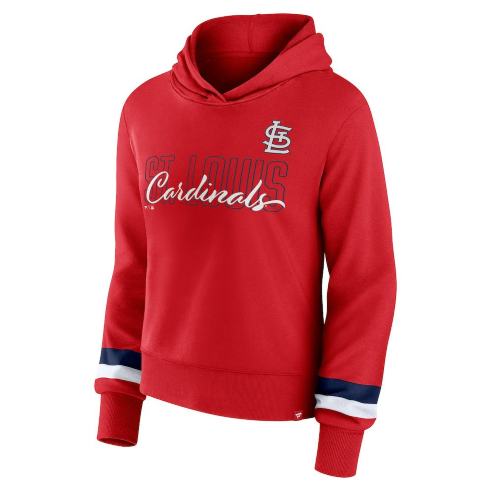 St. Louis Cardinals Fanatics Women's Over Under Pullover Hoodie - Red Hoodies