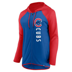 Chicago Cubs Fanatics Women's Forever Fan Full-Zip Hoodie Jacket - Royal/Red Jackets