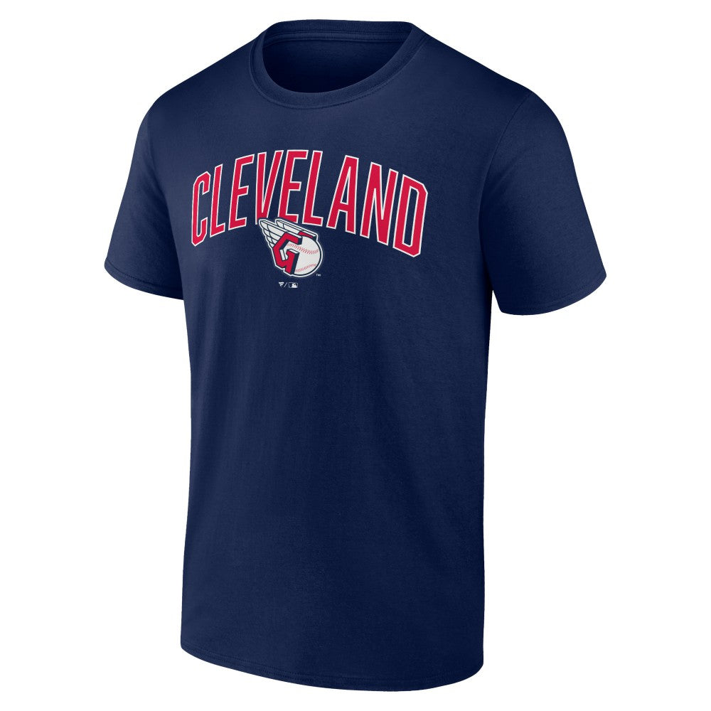 Cleveland Guardians Fanatics Arch T-Shirt & Shorts Combo Set - Navy/Heather Gray Shorts
