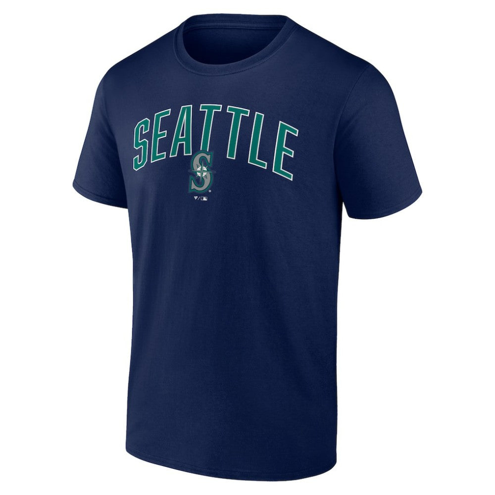 Seattle Mariners Fanatics Arch T-Shirt & Shorts Combo Set - Navy/Heather Gray Shorts