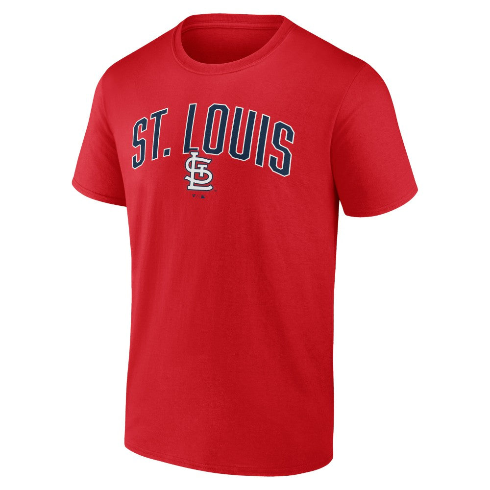 St. Louis Cardinals Fanatics Arch T-Shirt & Shorts Combo Set - Red/Heather Gray Shorts