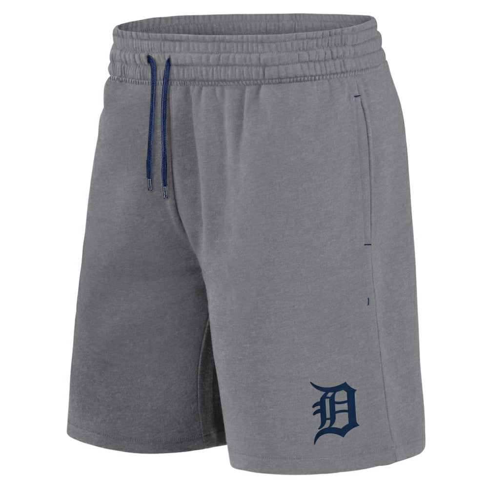 Detroit Tigers Fanatics Arch T-Shirt & Shorts Combo Set - Navy/Heather Gray Shorts
