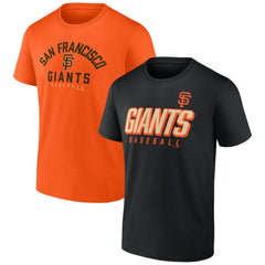 San Francisco Giants Fanatics Player Pack T-Shirt Combo Set - Black/Orange T-shirts