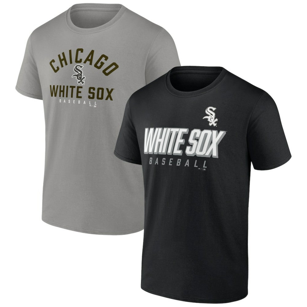 Chicago White Sox Fanatics Player Pack T-Shirt Combo Set - Black/Gray T-shirts