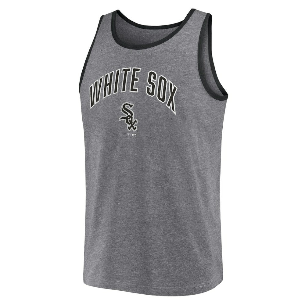 Chicago White Sox Fanatics Primary Tank Top - Heather Gray Tanks