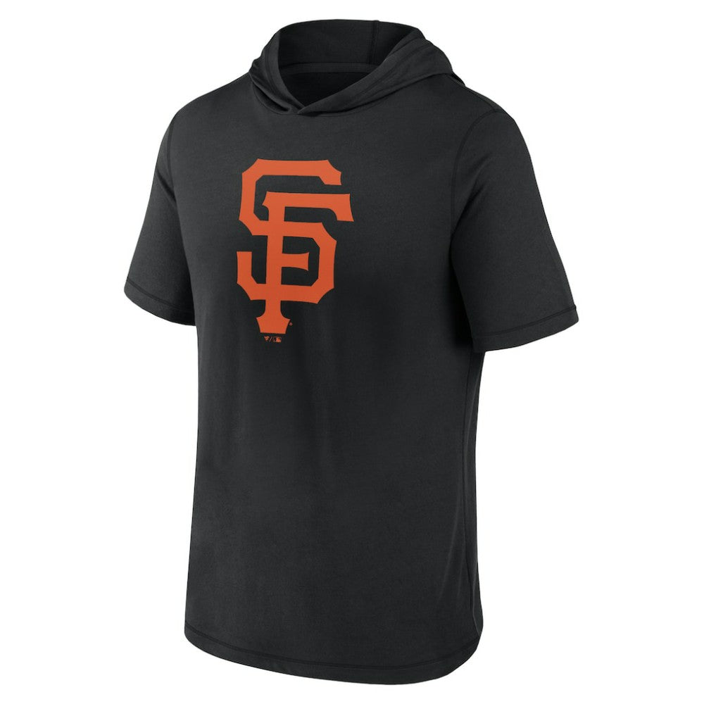 San Francisco Giants Fanatics Short Sleeve Hoodie T-Shirt - Black Hoodies