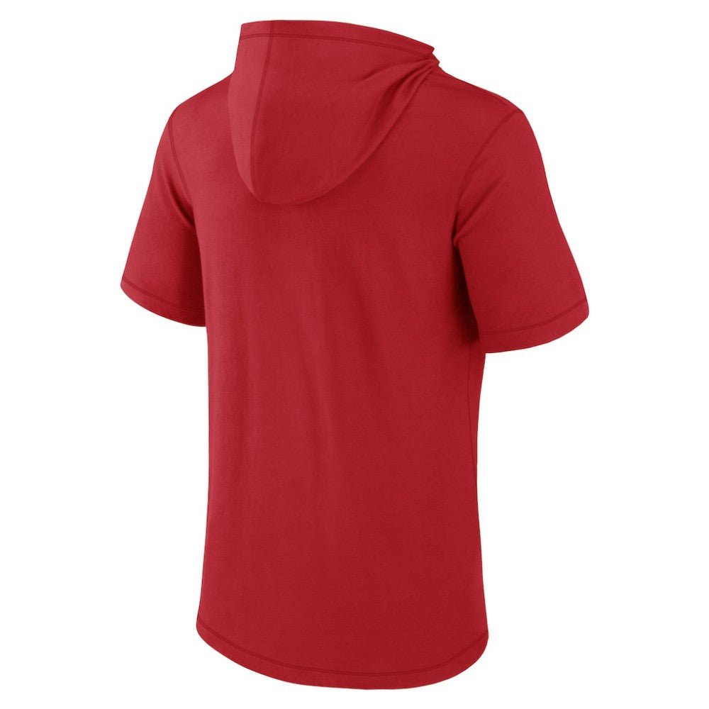 St. Louis Cardinals Fanatics Short Sleeve Hoodie T-Shirt - Red Hoodies