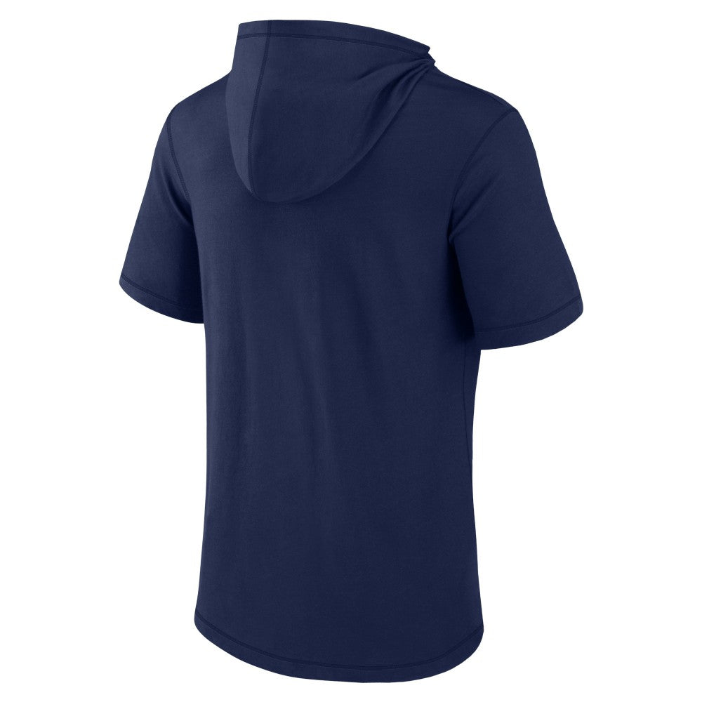 Minnesota Twins Fanatics Short Sleeve Hoodie T-Shirt - Navy Hoodies
