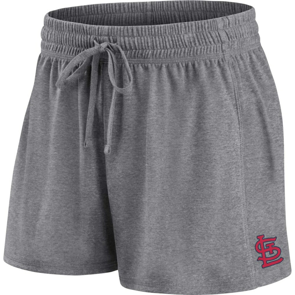 St. Louis Cardinals Fanatics Women's Script T-Shirt & Shorts Combo Set - Red/Gray Shorts