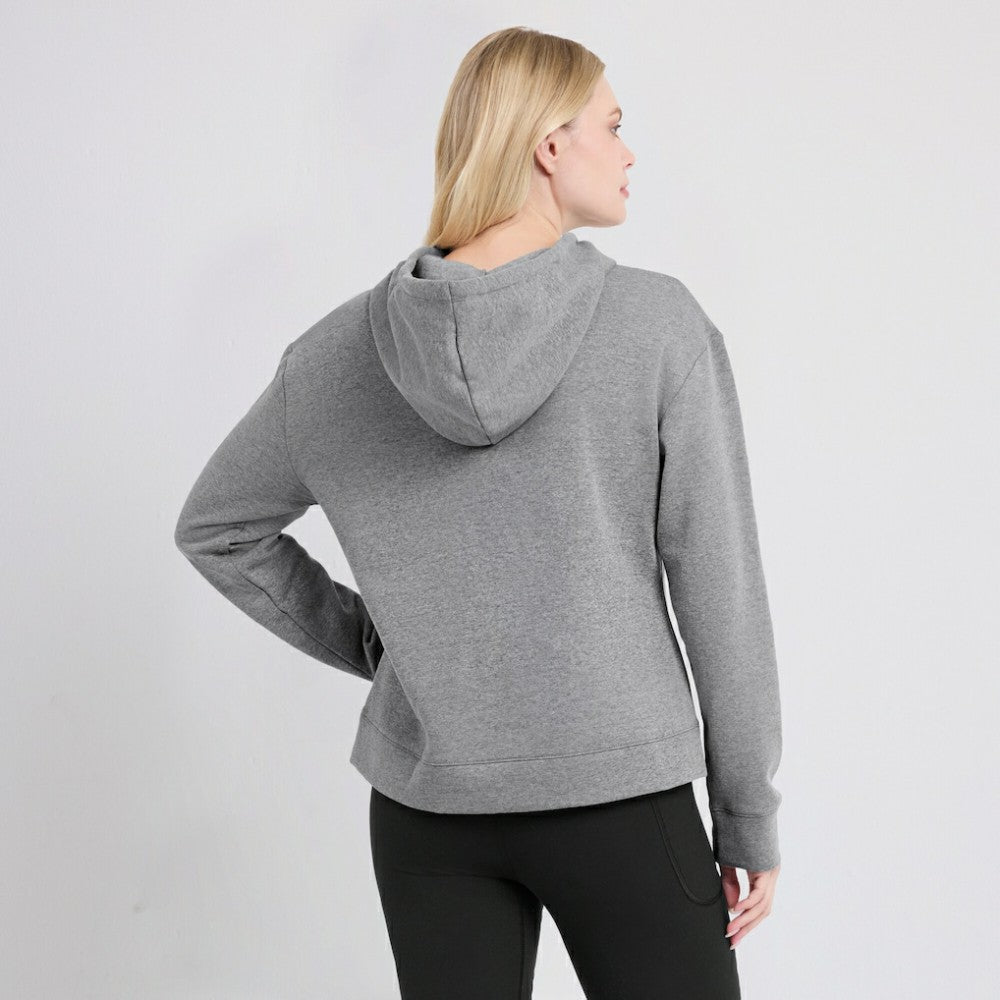 San Francisco Giants Fanatics Women's Script Favorite Lightweight Pullover Hoodie - Heather Gray Hoodies