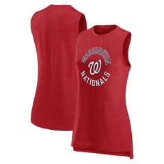 Washington Nationals Fanatics Women's What Goes Around Tank Top - Heather Red Hats