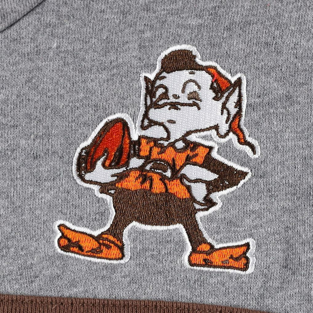 Cleveland Browns Head Coach Pullover Hoodie - Orange/Heathered Gray Hoodies