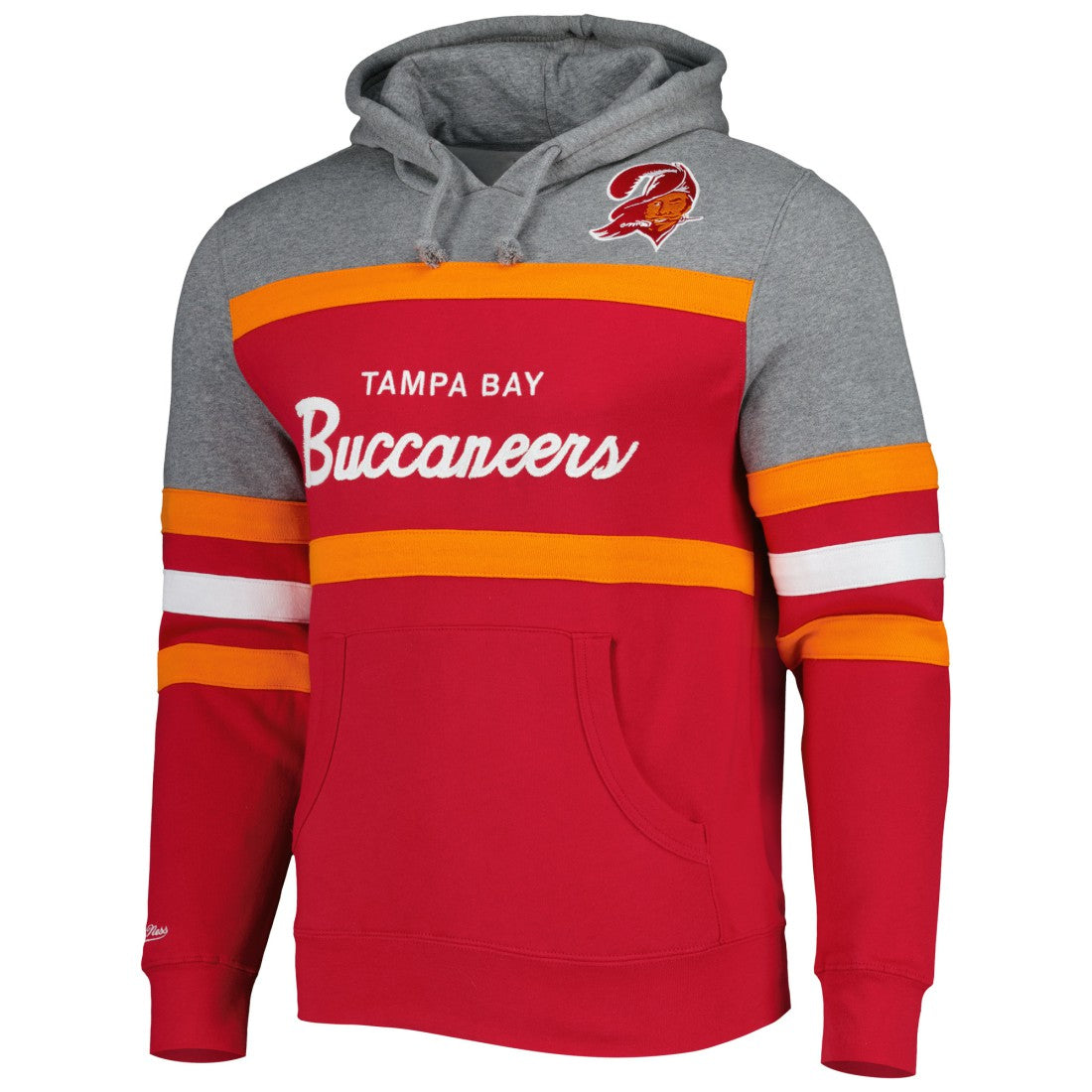 Tampa Bay Buccaneers Head Coach Pullover Hoodie - Red/Heathered Gray Hoodies