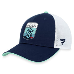 Seattle Kraken Fanatics 2023 NHL Draft On Stage Trucker Adjustable Hat - Deep Sea Blue | US 5035801