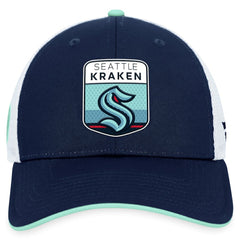 Seattle Kraken Fanatics 2023 NHL Draft On Stage Trucker Adjustable Hat - Deep Sea Blue | US 5035801