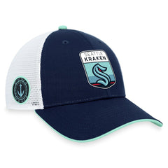 Seattle Kraken Fanatics 2023 NHL Draft On Stage Trucker Adjustable Hat - Deep Sea Blue | US 5035801