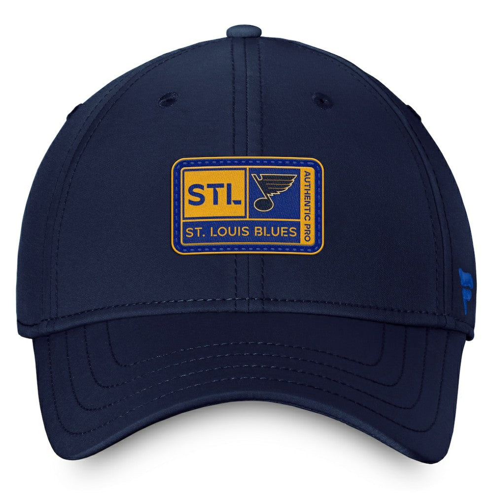 St. Louis Blues Fanatics Authentic Pro Training Camp Flex Hat – Navy | US 5035914