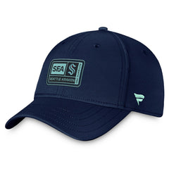 Seattle Kraken Fanatics Authentic Pro Training Camp Flex Hat – Deep Sea Blue | US 5035921