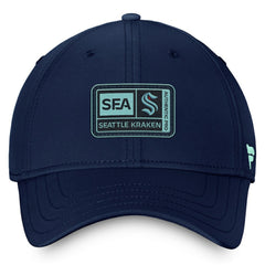 Seattle Kraken Fanatics Authentic Pro Training Camp Flex Hat – Deep Sea Blue | US 5035921