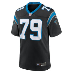 Ikem Ekwonu Carolina Panthers Game Jersey - Black Jerseys