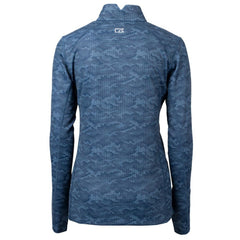 Houston Astros Cutter & Buck Women's Traverse Camo Print Stretch Quarter-Zip Pullover Top - Navy Pullover
