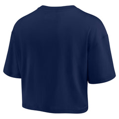 Denver Broncos Women's Elements Super Soft Boxy Cropped T-Shirt - Navy T-shirts
