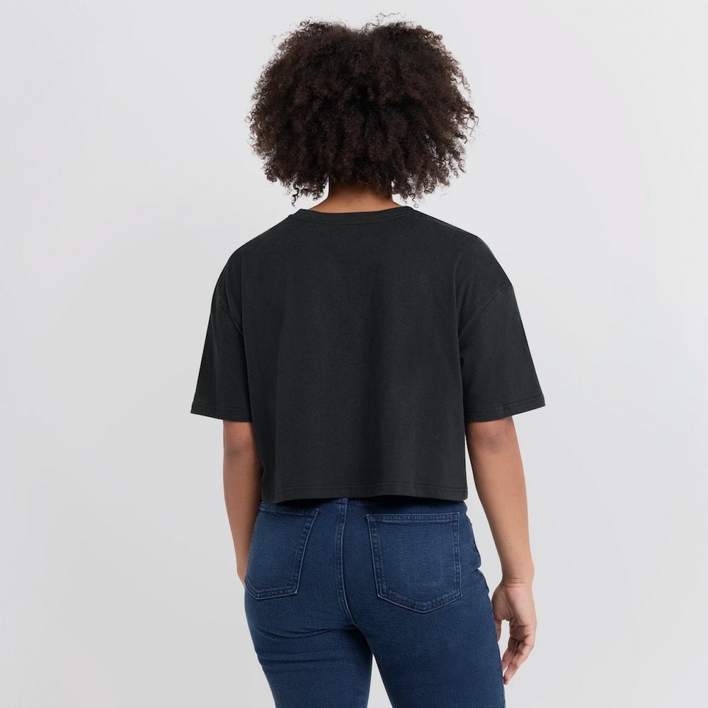 Kansas City Chiefs Women's Elements Super Soft Boxy Cropped T-Shirt - Black T-shirts