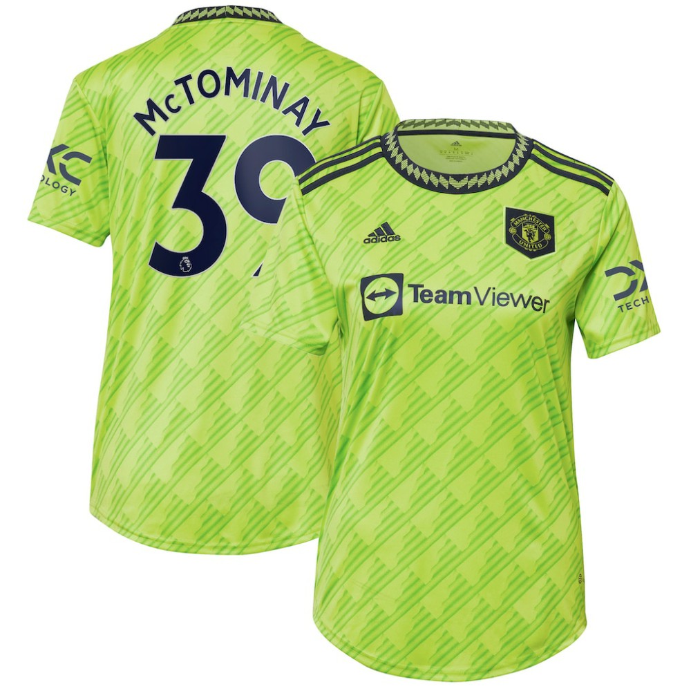 Scott McTominay Manchester United Women's 2022/23 Third Replica Player Jersey Neon Green - Adidas outlet