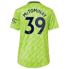 Scott McTominay Manchester United Women's 2022/23 Third Replica Player Jersey Neon Green - Adidas outlet